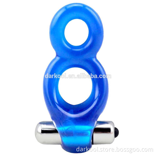 DC021/Strong Vibration Rubber Male Sex Product Vibrating Cock Rings Vibrator For Penis
